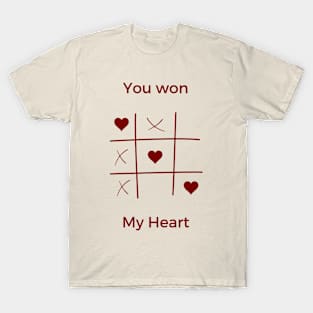 you won my heart love T-Shirt